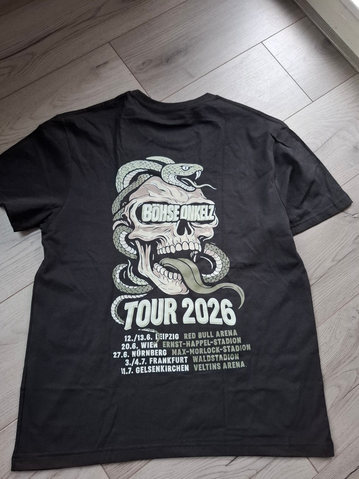 Böhse Onkelz Tour 2026 T-Shirt - Mitten Unter Euch, Ophalen of Verzenden, Zo goed als nieuw, Overige maten, Zwart