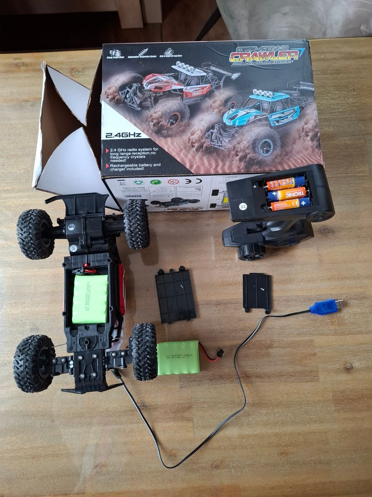 Offroad Crawler RC auto met 2 accu's, Hobby en Vrije tijd, Elektro, Gebruikt, Auto offroad, Ophalen of Verzenden