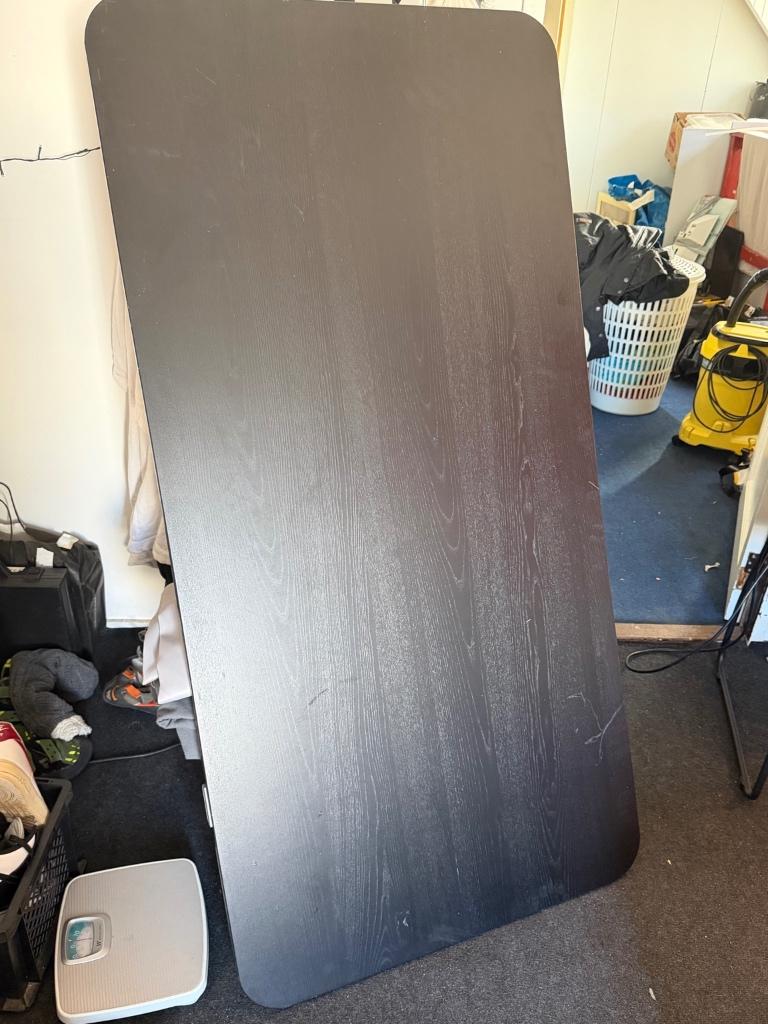 IKEA BEKANT elektrisch verstelbaar bureau – zwart – €150, Ophalen, Gebruikt, Hout, IKEA