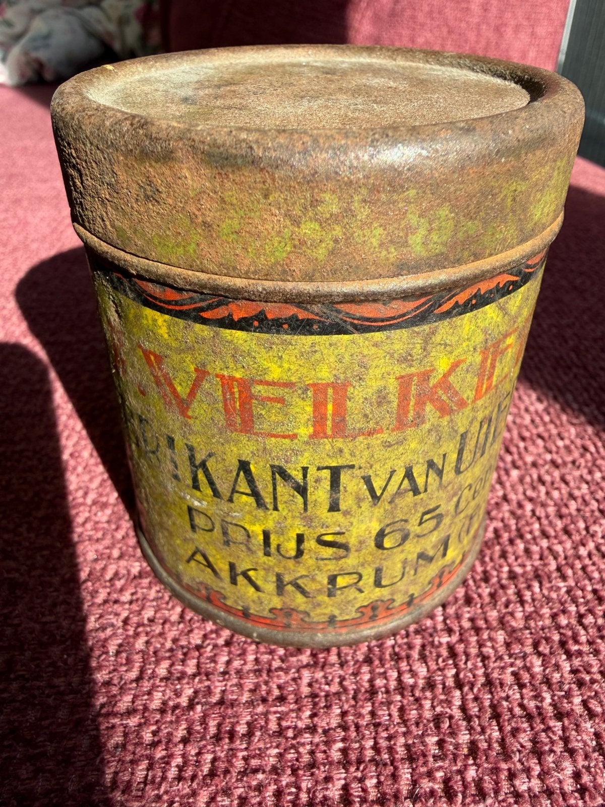 Antiek blikje 'Melk van Uier Zalf' Akkrum, Ophalen of Verzenden