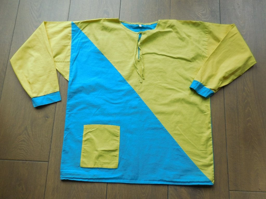 2 x Kiel. Blauw/geel en geel. Met zakdoeken. Maat M. en 50., Kleding | Dames, Maat 38/40 (M), Carnaval, Ophalen of Verzenden, Zo goed als nieuw