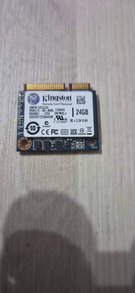 Kingston 24GB SSD mSATA - Zo goed als nieuw, Intern, 24GB, Kingston, Ophalen of Verzenden