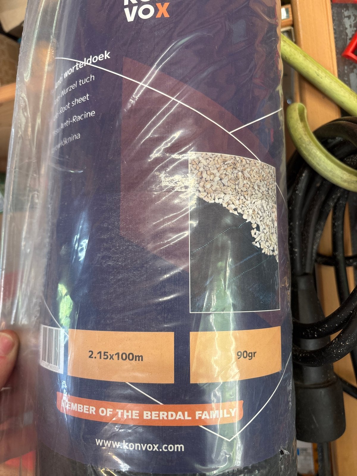 Worteldoek 100m x 2.15m - 90 gr/m², Ophalen of Verzenden, Nieuw, 15 m² of meer, Doek