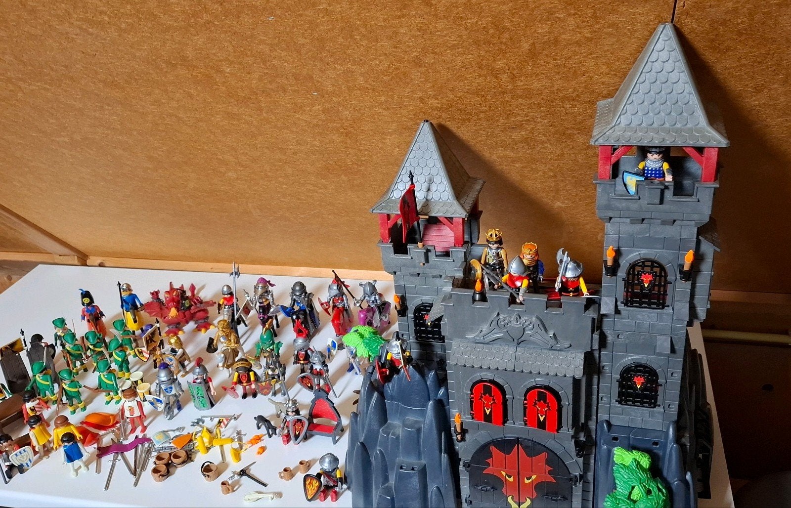 playmobil Kasteel met ridders, Gebruikt, Complete set, Ophalen of Verzenden, Kasteel/Fort