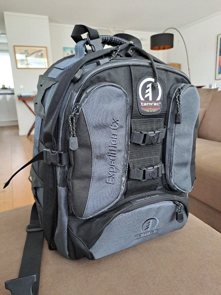 Tamrac Expedition 6x camera backpack, Ophalen, Rugtas, Zo goed als nieuw, Zijvakken
