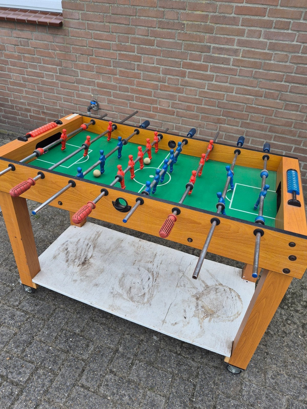 Tafelvoetbal tafel, Ophalen, Gebruikt