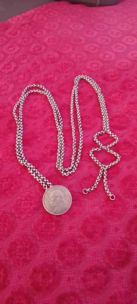 Antieke Zeldzame Chinese Fatman Dollar Coin belt., Sieraden, Tassen en Uiterlijk, Armbanden, Ophalen of Verzenden, Zo goed als nieuw