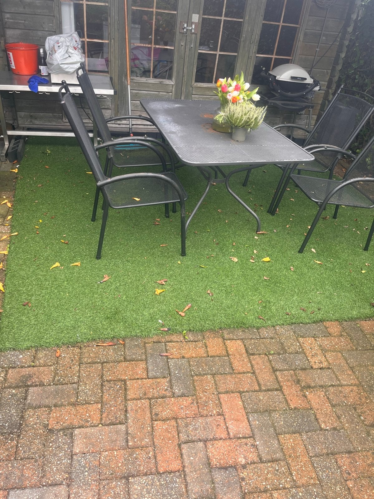 Kunstgras voor terras of tuin, Ophalen of Verzenden, Gebruikt, 10 tot 20 m², Kunstgras