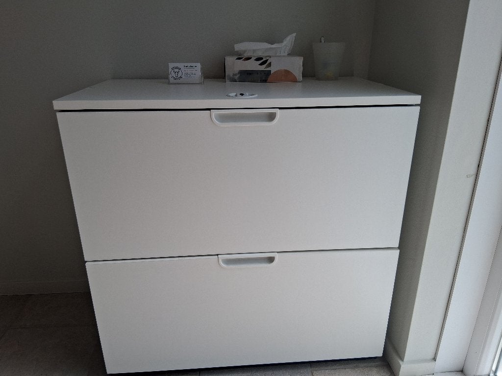 Dossierkast Ikea wit, Huis en Inrichting, Kasten | Roldeurkasten en Archiefkasten, Ophalen, 50 tot 100 cm, Zo goed als nieuw, Minder dan 100 cm