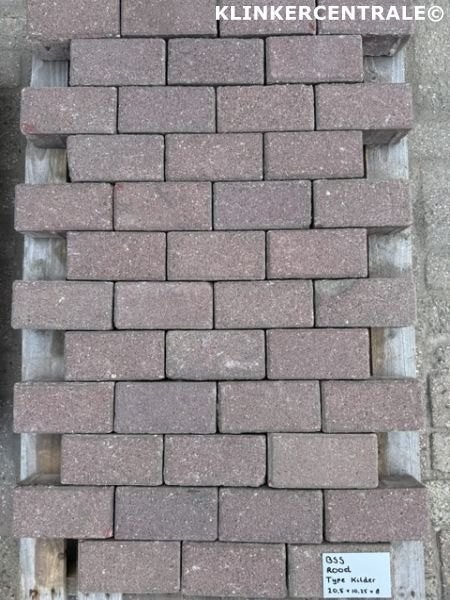 700m2 rood betonklinkers keiformaat straatstenen betonstraat, Tuin en Terras, Bij dit gebruikte product niet te achterhalen, Gebruikt
