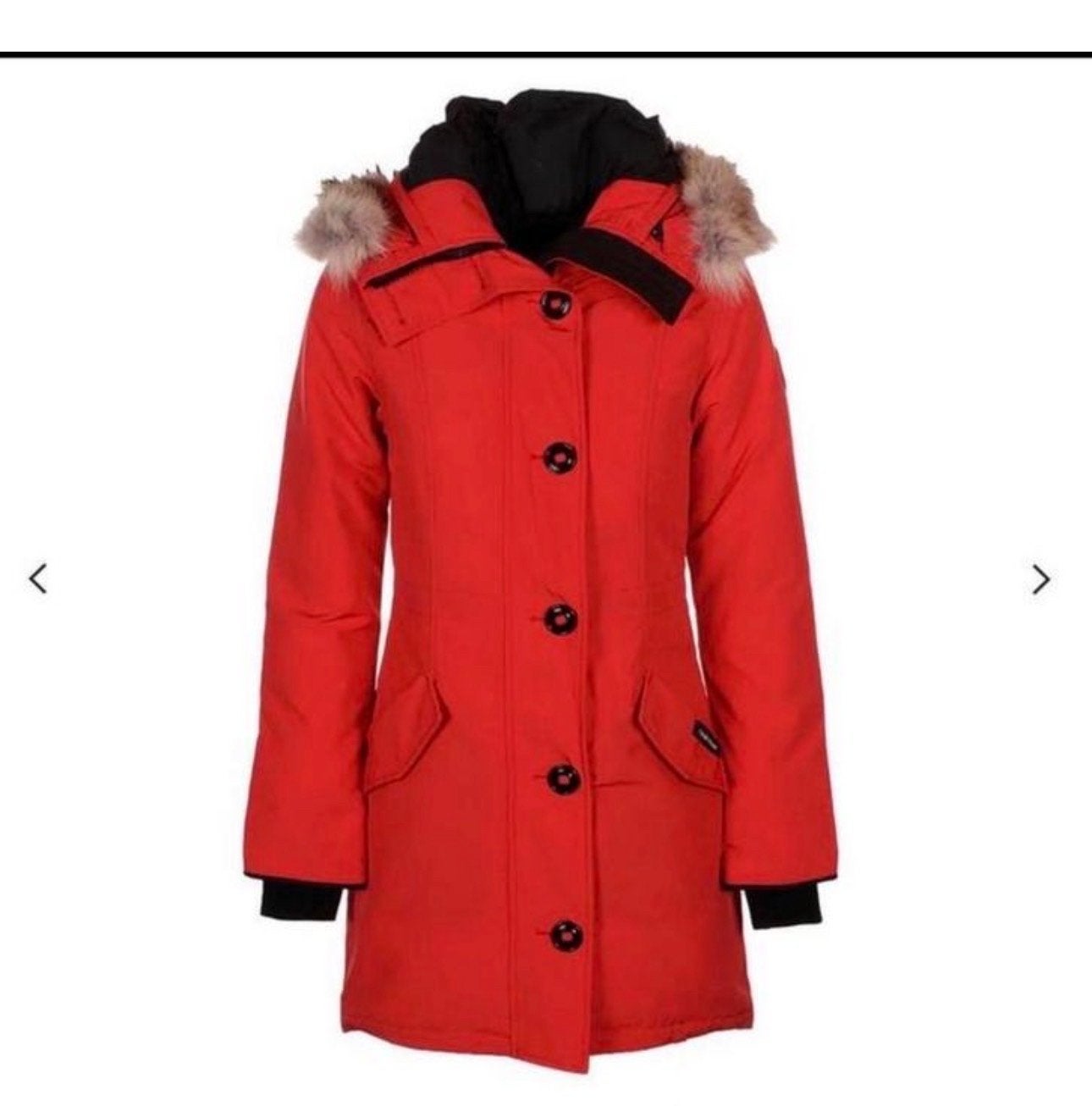 Canada Goose Rossclair Parka Maat M Rood, Ophalen of Verzenden, Zo goed als nieuw, Maat 38/40 (M), Rood