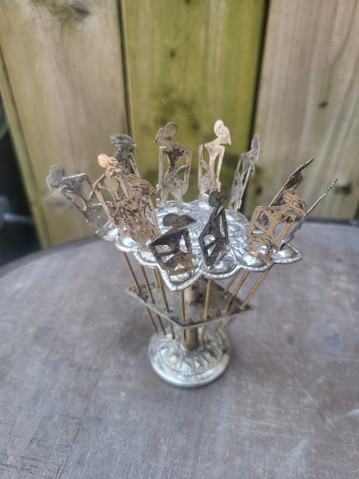 Djokja cocktail prikkers in houder, Ophalen of Verzenden