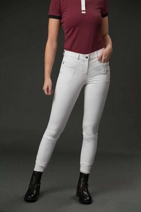 Rijbroek Presteq Ambition First wit 44, Dieren en Toebehoren, Ophalen of Verzenden, Nieuw, Dressuur, Onderkleding
