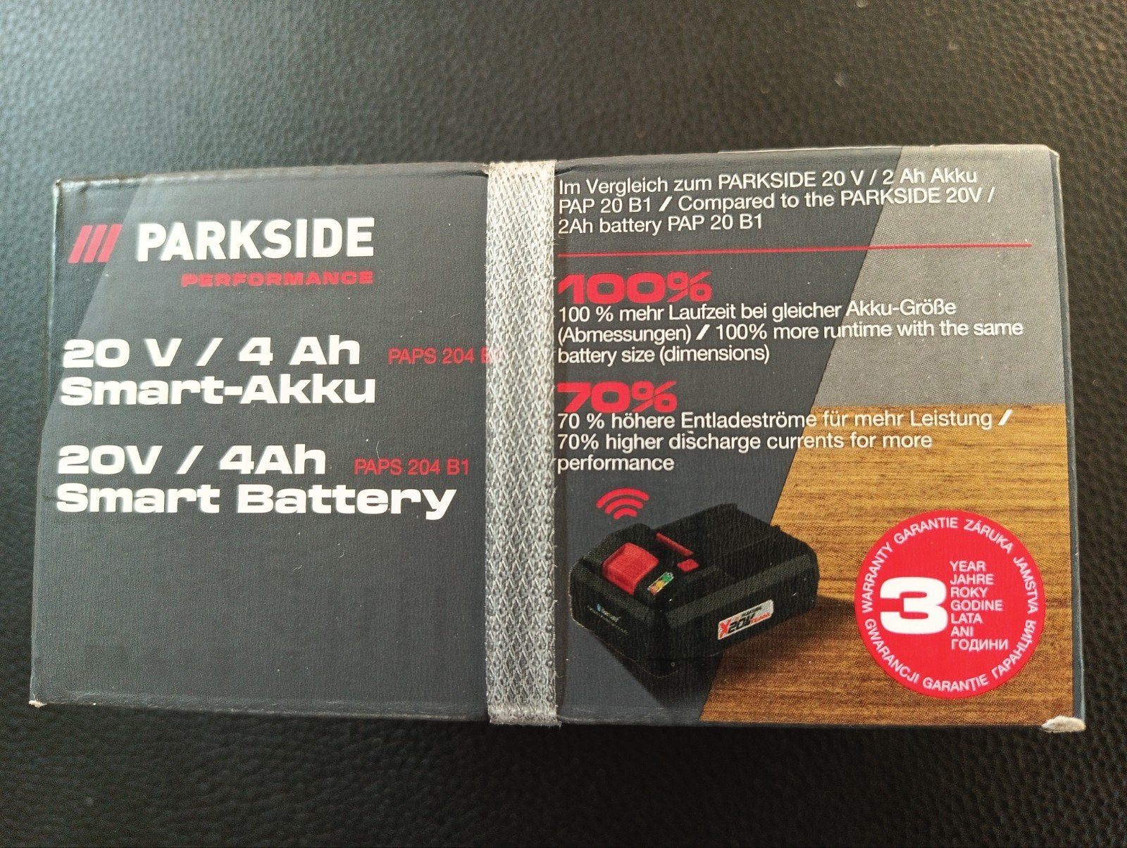 Parkside Performance 20V / 4Ah Smart-Accu PAPS 204 B1, Ophalen of Verzenden, Nieuw