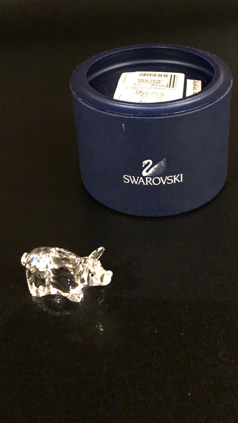 NIEUWSTAAT SWAROVSKI ZODIAC VARKEN BEELDJE, Ophalen of Verzenden, Zo goed als nieuw, Figuurtje