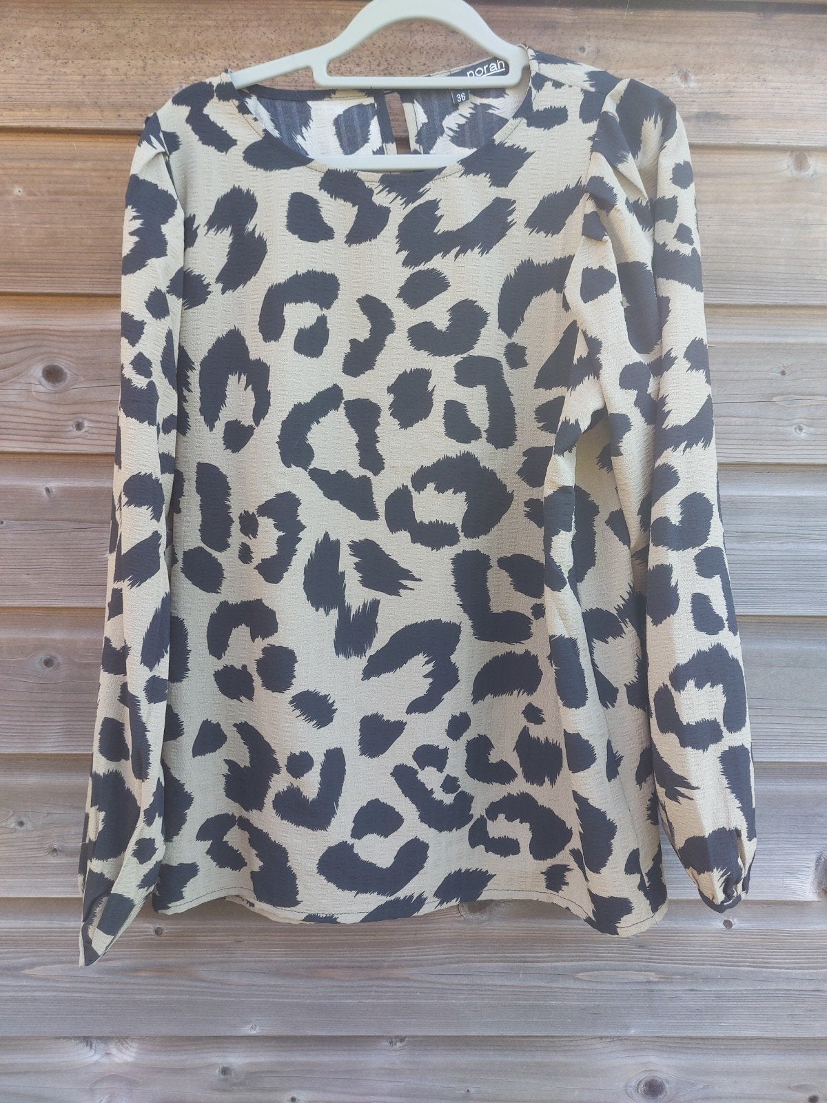 Bewerkt shirtje tuniek Norah maat 36/S, Kleding | Dames, Verzenden, Zo goed als nieuw, Maat 36 (S), Zwart