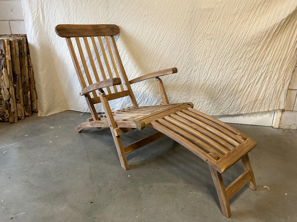 ligbed - 4 standen - teakhout - inklapbaar - Gratis bezorgd, Tuin en Terras, Ligbedden, TTM Wonen, Meubels – (Perzische) Tapijten en Woonaccessoires