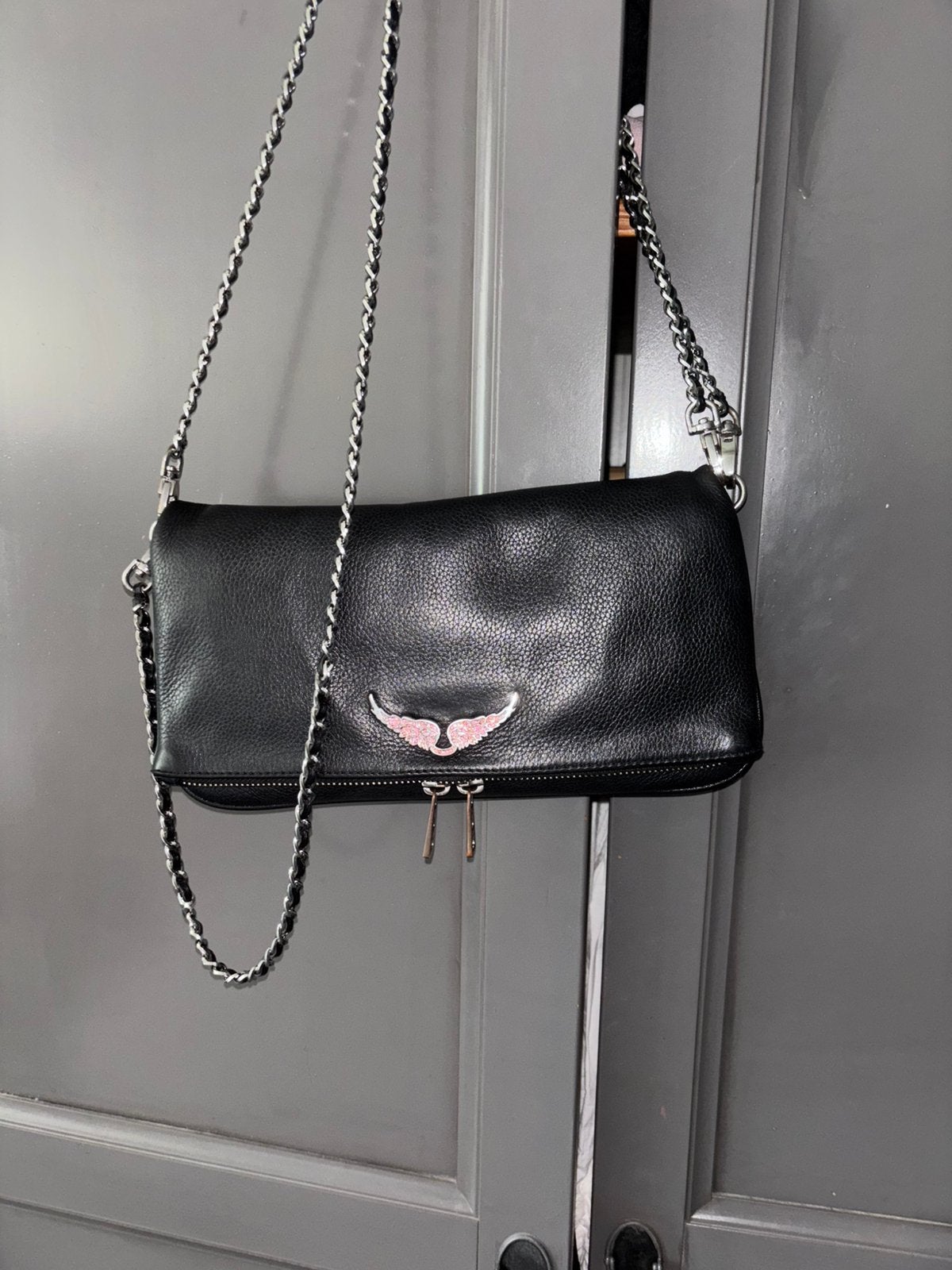 Zadig en voltaire tas, Sieraden, Tassen en Uiterlijk, Ophalen of Verzenden, Gebruikt, Zwart, Schoudertasje