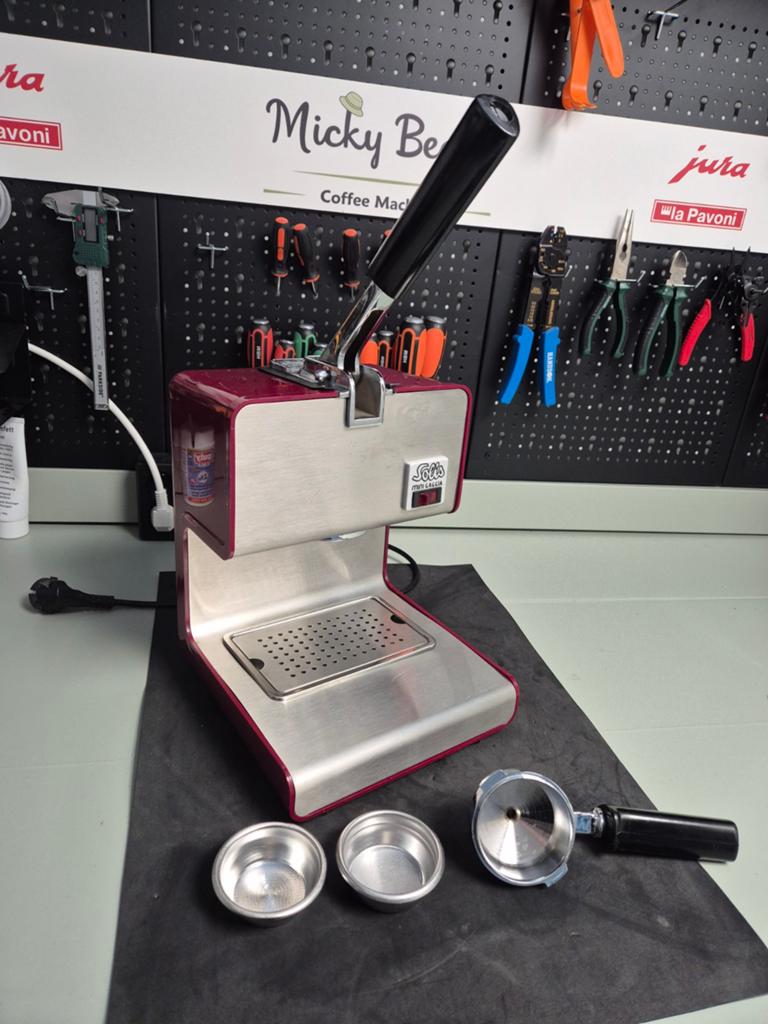 Gaggia Mini Hevelmachine 1970's in topstaat, Espresso apparaat, Micky Beans, Ophalen of Verzenden, Zo goed als nieuw