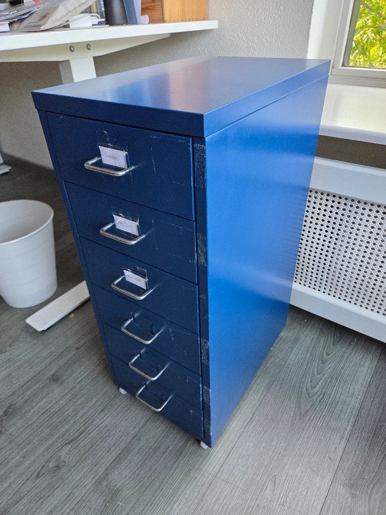 Ladeblok op wielen, Huis en Inrichting, Kasten | Ladekasten, Ophalen, Staal, kantoor, industrieel, Minder dan 50 cm, Gebruikt