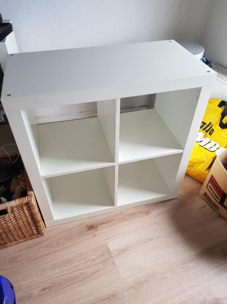 6x Kallax expedit 4 vaks open kast vakkenkast 2x2 wit Ikea, Ophalen, 5 laden of meer, 50 tot 100 cm, Zo goed als nieuw