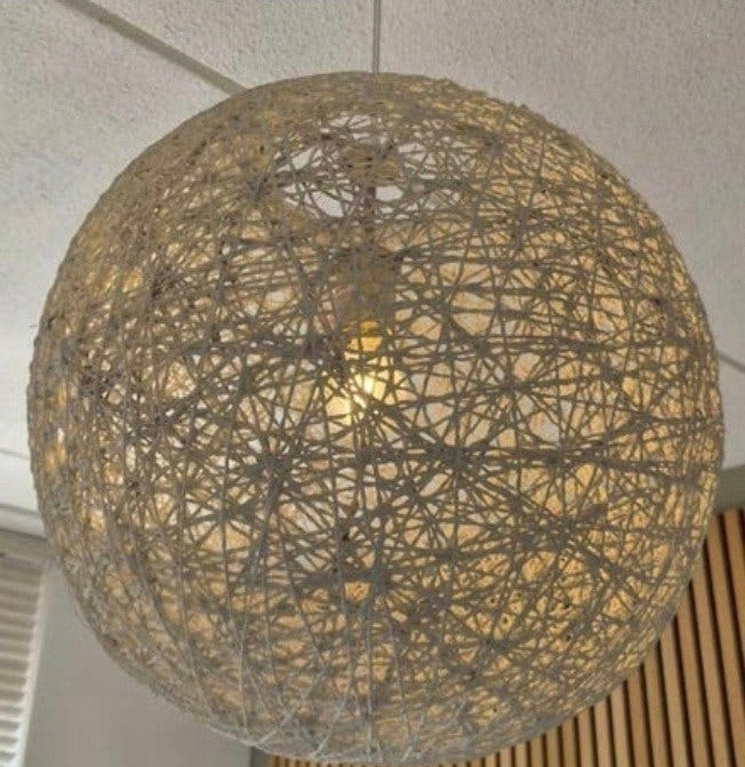 ALLEEN DEZE WEEK NOG: moderne hanglamp  kap draadbol, Ophalen, Zo goed als nieuw
