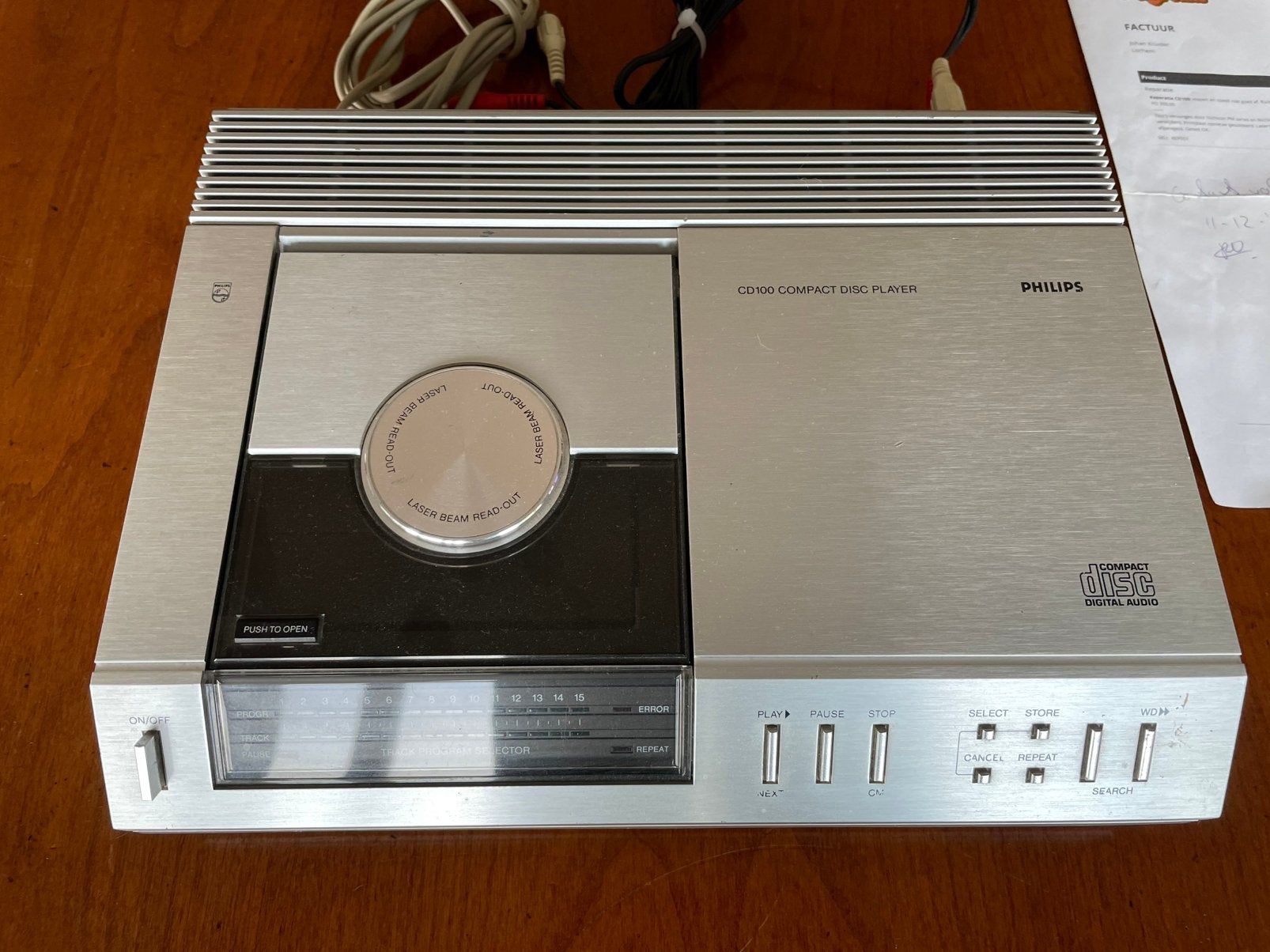 Philips cd 100, Ophalen, Zo goed als nieuw, Philips