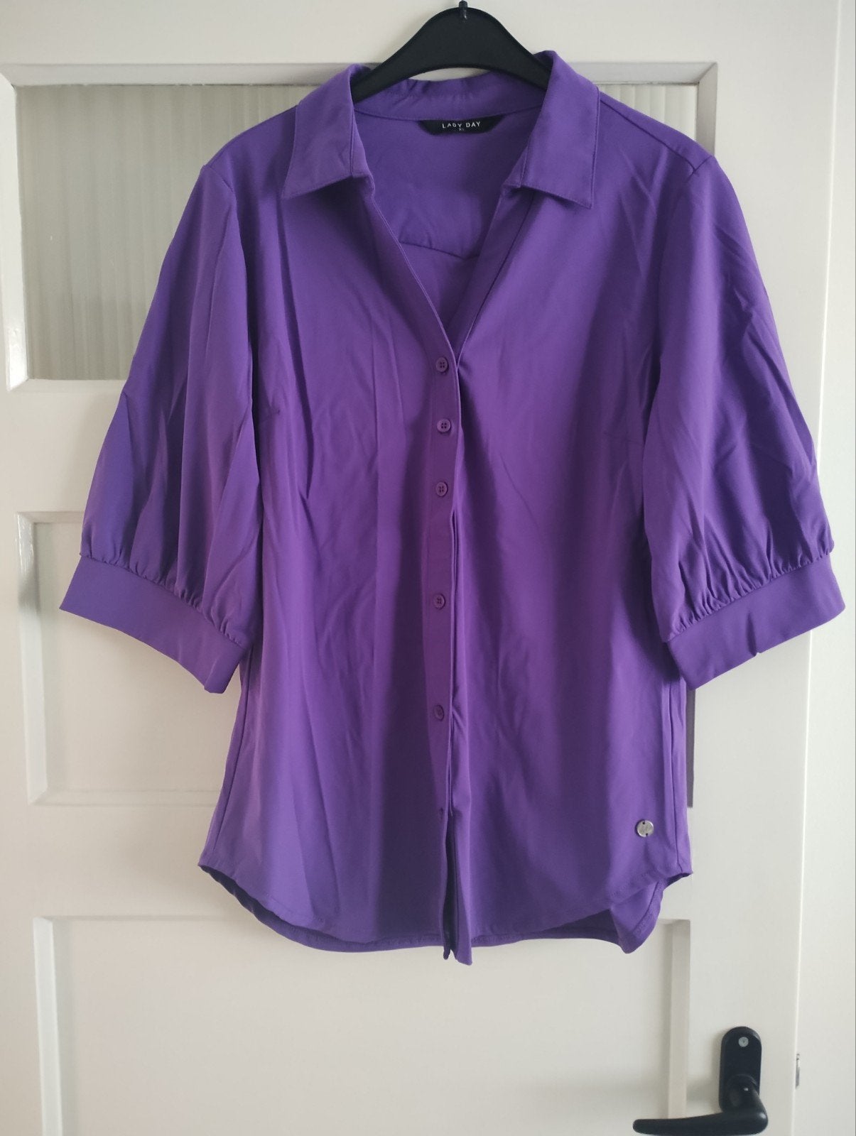 Paarse blouse van Lady Day, maat XL., Kleding | Dames, Lady Day, Paars, Maat 46/48 (XL) of groter, Ophalen of Verzenden