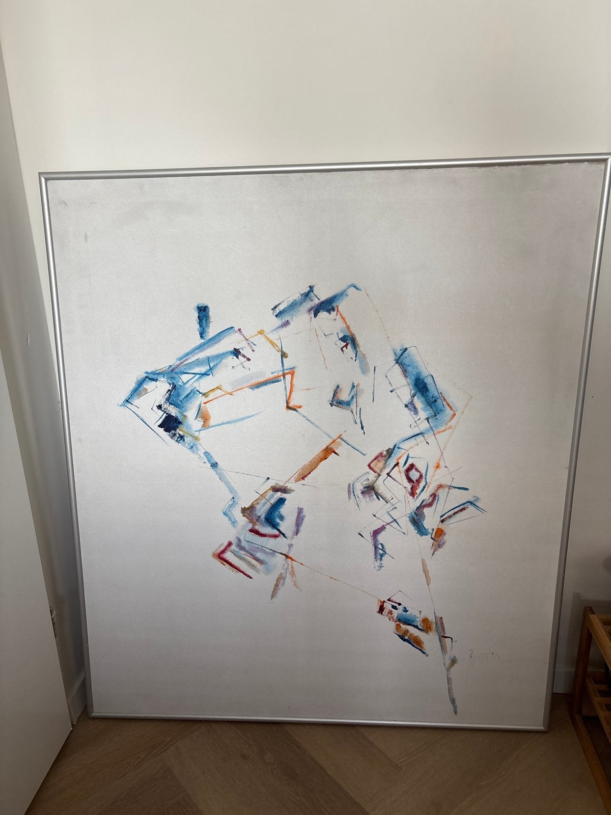 Abstract kunstwerk in lijst van Mark Polee, Ophalen