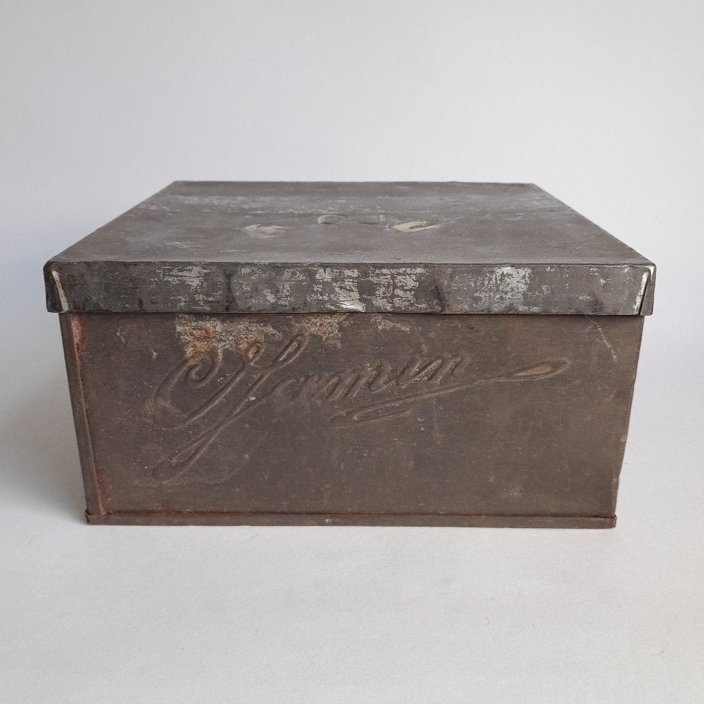 Vintage C. Jamin winkelblik / blik uit 1950 - metaal 50's, Ophalen of Verzenden, Gebruikt, Overige
