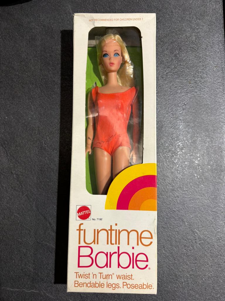 Vintage Funtime Barbie – Mattel No. 7192 jaren 70, Ophalen of Verzenden, Zo goed als nieuw, Pop