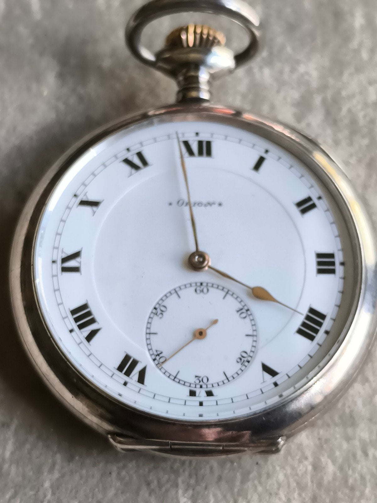 antiek zilver zakhorloge Orion, Sieraden, Tassen en Uiterlijk, Horloges | Antiek, Ophalen of Verzenden, Zilver, Overige merken