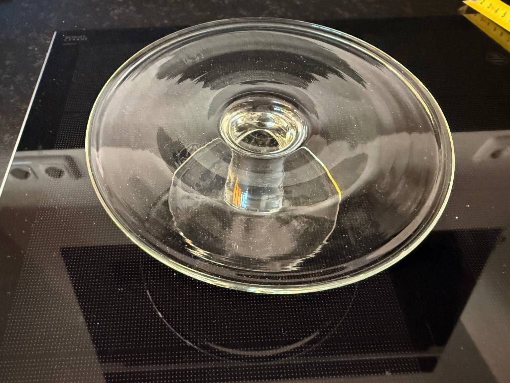 Taartplateau, glas, doorsnee 20cm, Ophalen, Glas of Glazen, Effen, Glas
