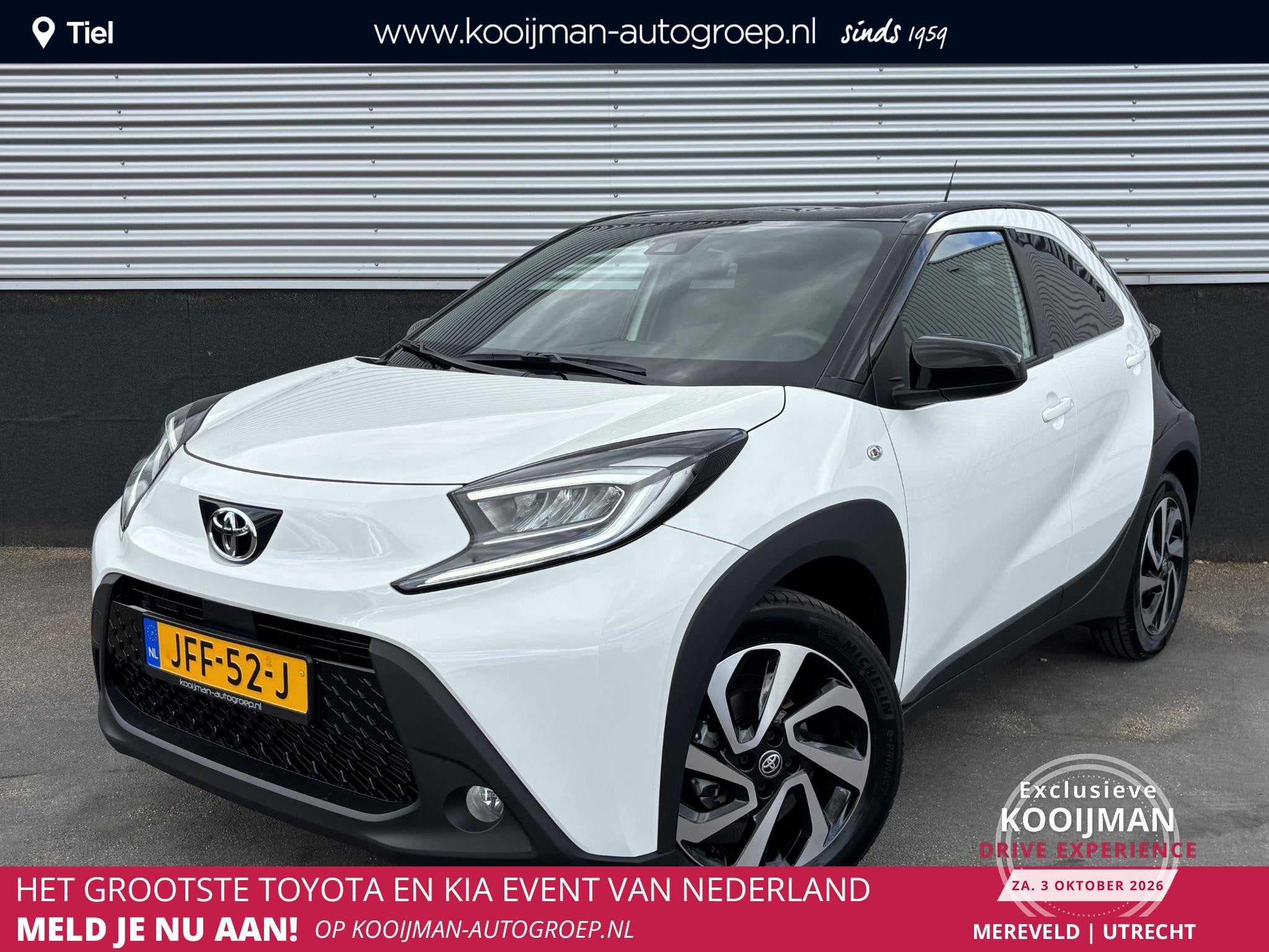Toyota Aygo X 1.0 VVT-i S-CVT Pulse Automaat NL-auto, Lichtm, Dealer onderhouden, Stof, Gebruikt, Euro 6