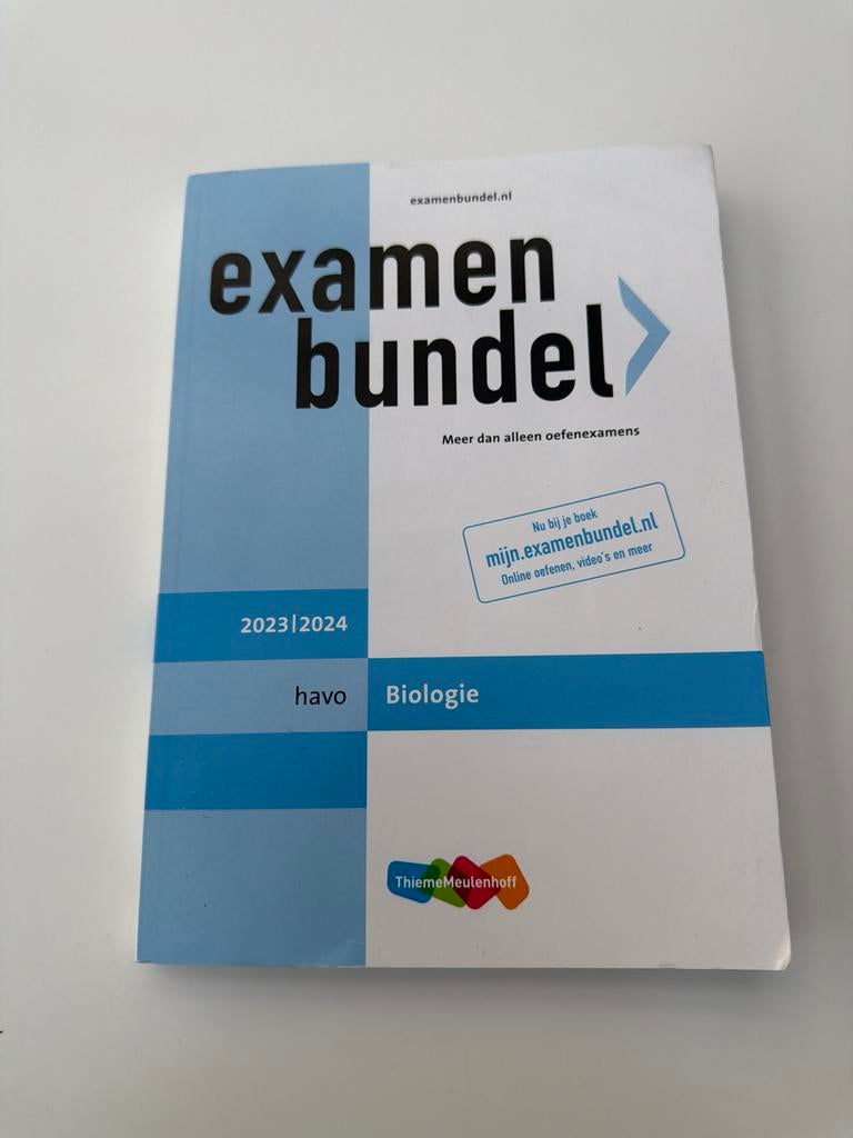 Examenbundel HAVO Biologie 2023/2024, Boeken, Ophalen of Verzenden, Zo goed als nieuw, HAVO, Biologie