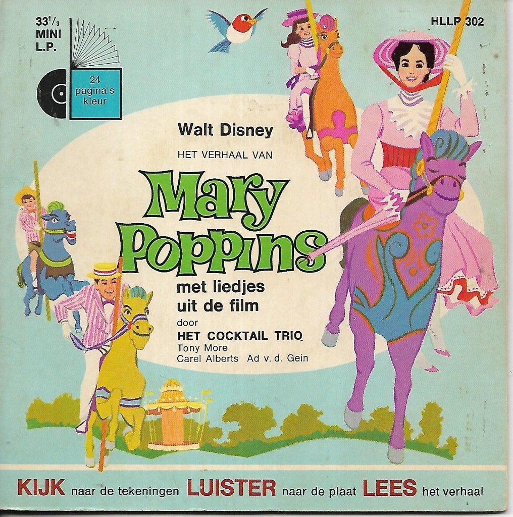 Walt Disney - Mary Poppins, Ophalen of Verzenden, Gebruikt, 7 inch, Nederlandstalig