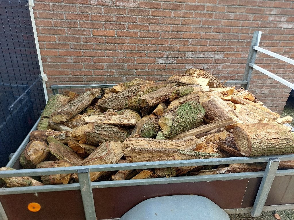Haardhout 0,75 m³, Tuin en Terras, Haardhout, 6 m³ of meer, Ophalen, Eikenhout, Stammen