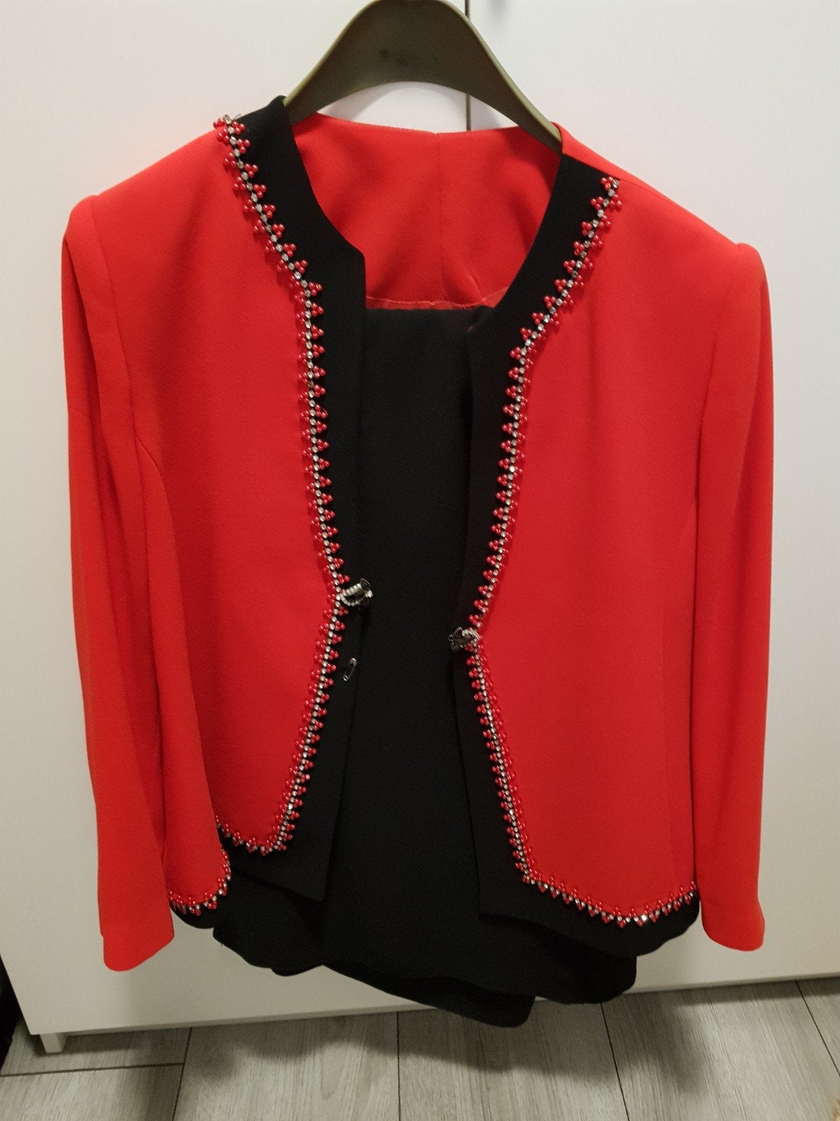 avond jurk, Kleding | Dames, Ophalen of Verzenden, Gedragen, Rood, Maat 46/48 (XL) of groter