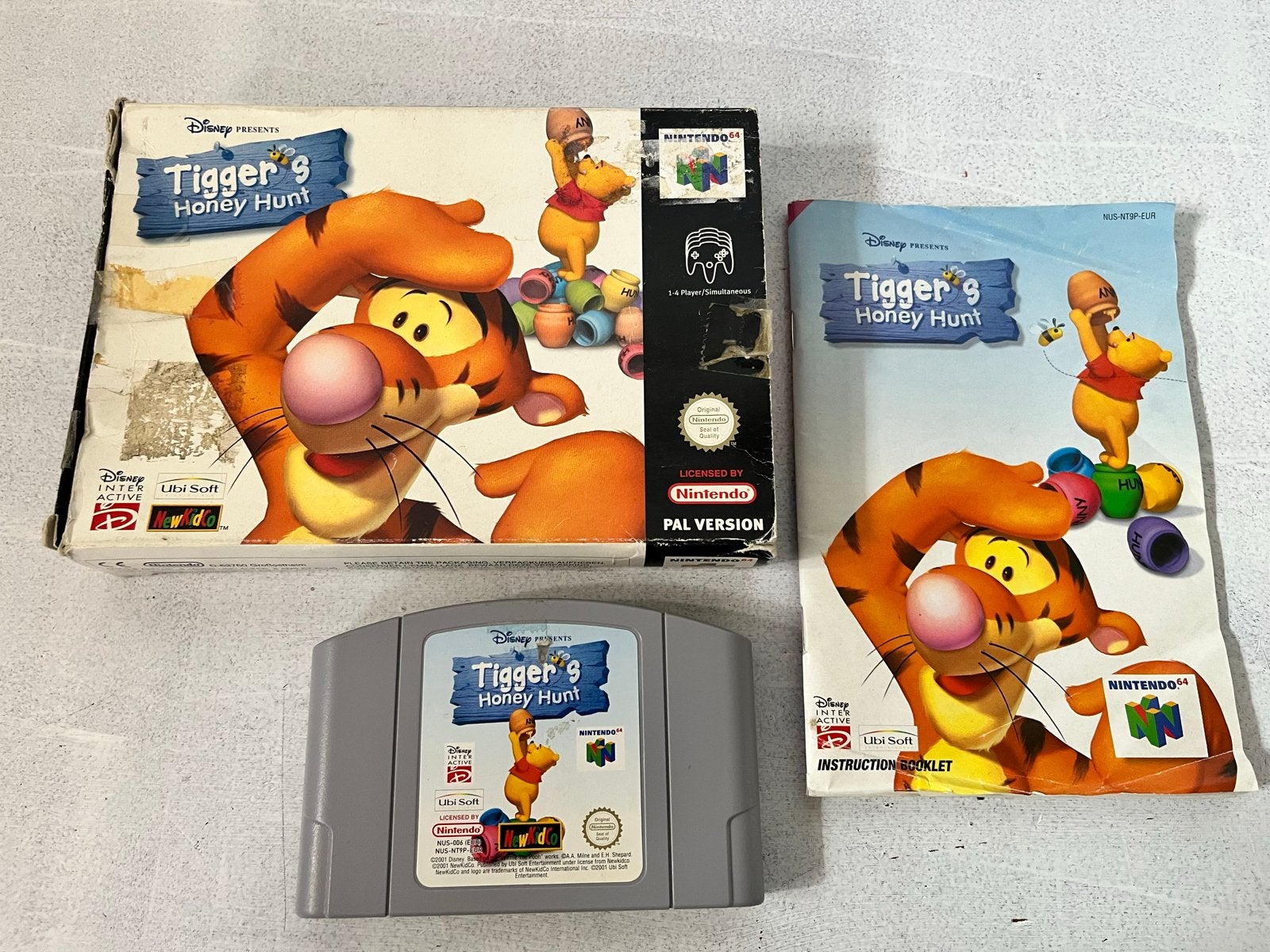 Tigger's Honey Hunt Nintendo 64 (N64) - Compleet met doos, Gebruikt, 1 speler, Ophalen of Verzenden, Vanaf 3 jaar