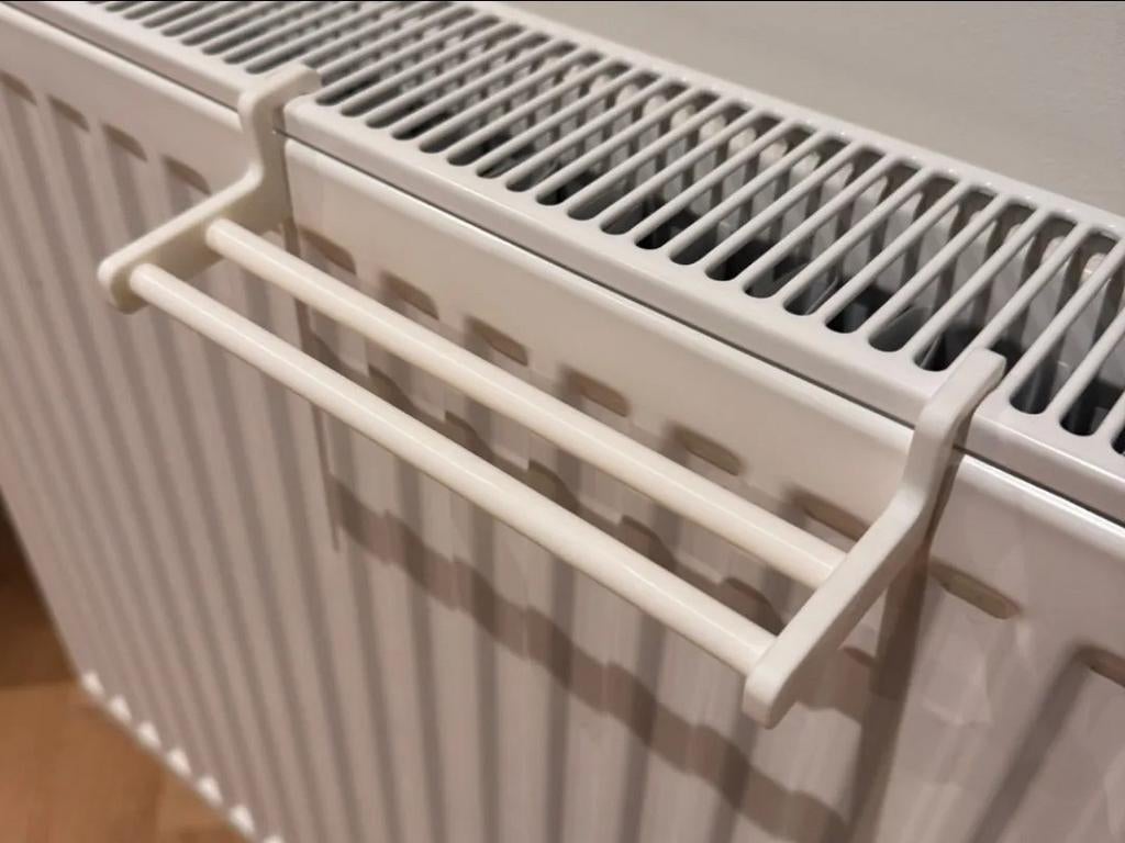 Handige droogrek voor theedoeken aan de verwarming, Ophalen of Verzenden, Nieuw, Wit