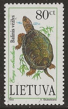 Litouwen 79, schildpad, Verzenden, Overige landen, Gestempeld
