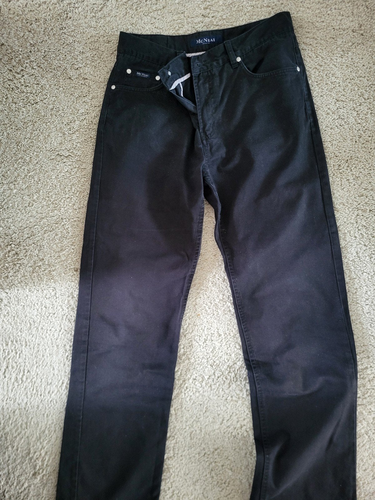 McNeal Regular Jeans Zwart Maat 32x34, Kleding | Heren, Zwart, Ophalen of Verzenden, Zo goed als nieuw, Maat 48/50 (M)