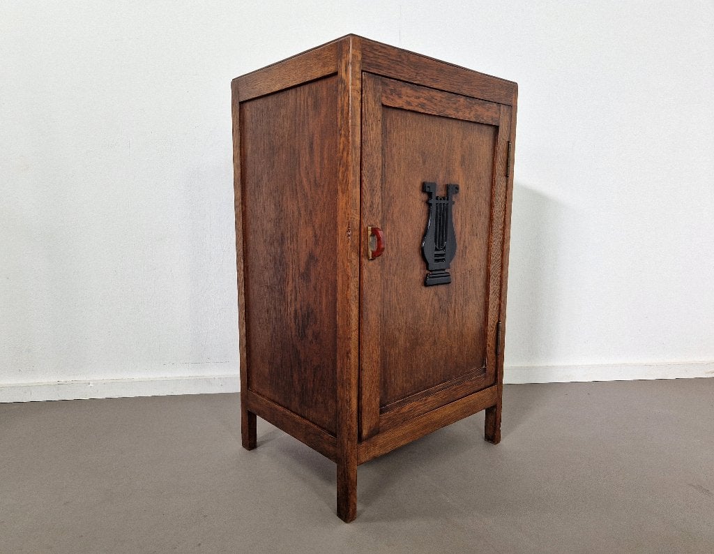 Art Deco Nachtkastje | 1930, Ophalen, Gebruikt, Minder dan 45 cm, -