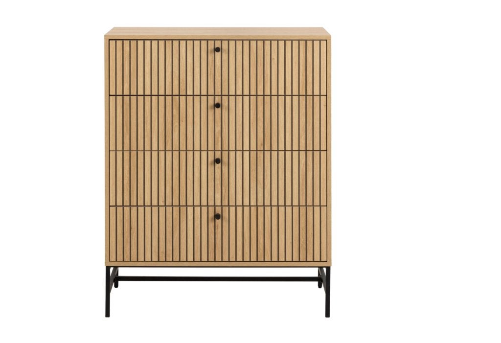 by fonQ Lamina Ladekast 4 Lades Eiken | Van €319, nu, Byfonq, Byfonq, Nieuw, 3 of 4 laden