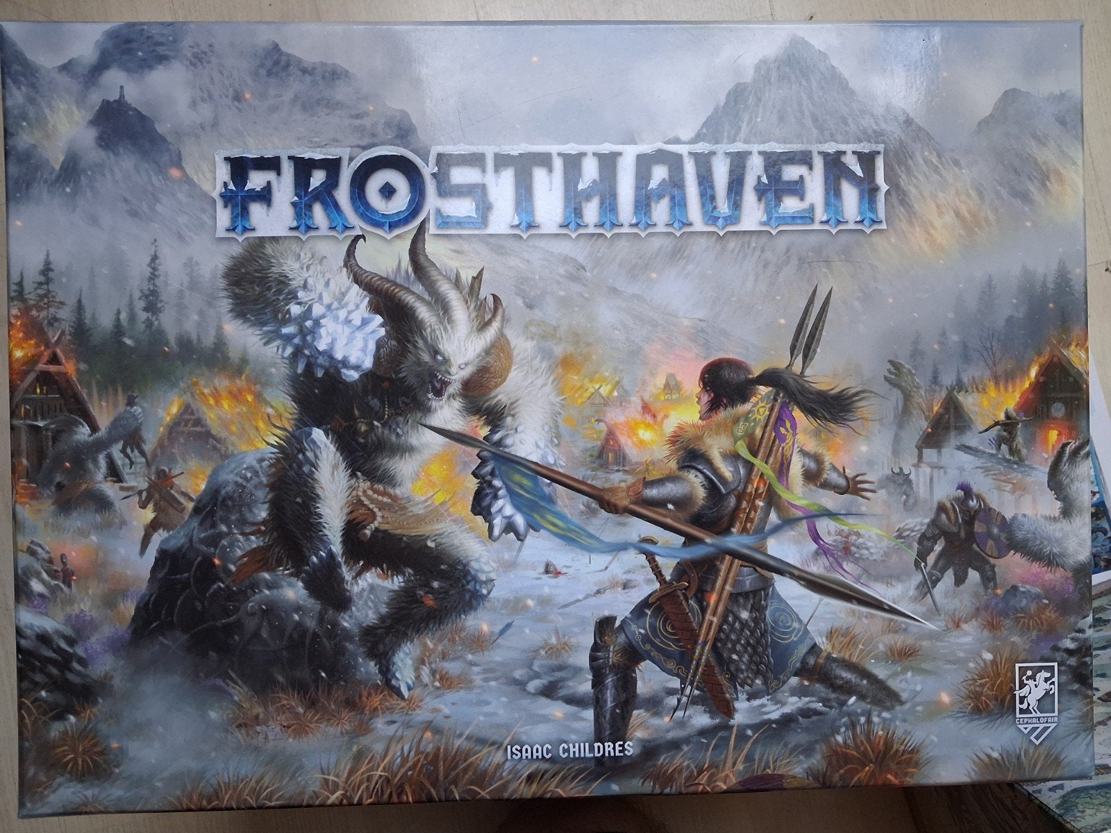 Frosthaven + Solo scenarios, Een of twee spelers, Ophalen of Verzenden, Gebruikt, Cephalofair Games