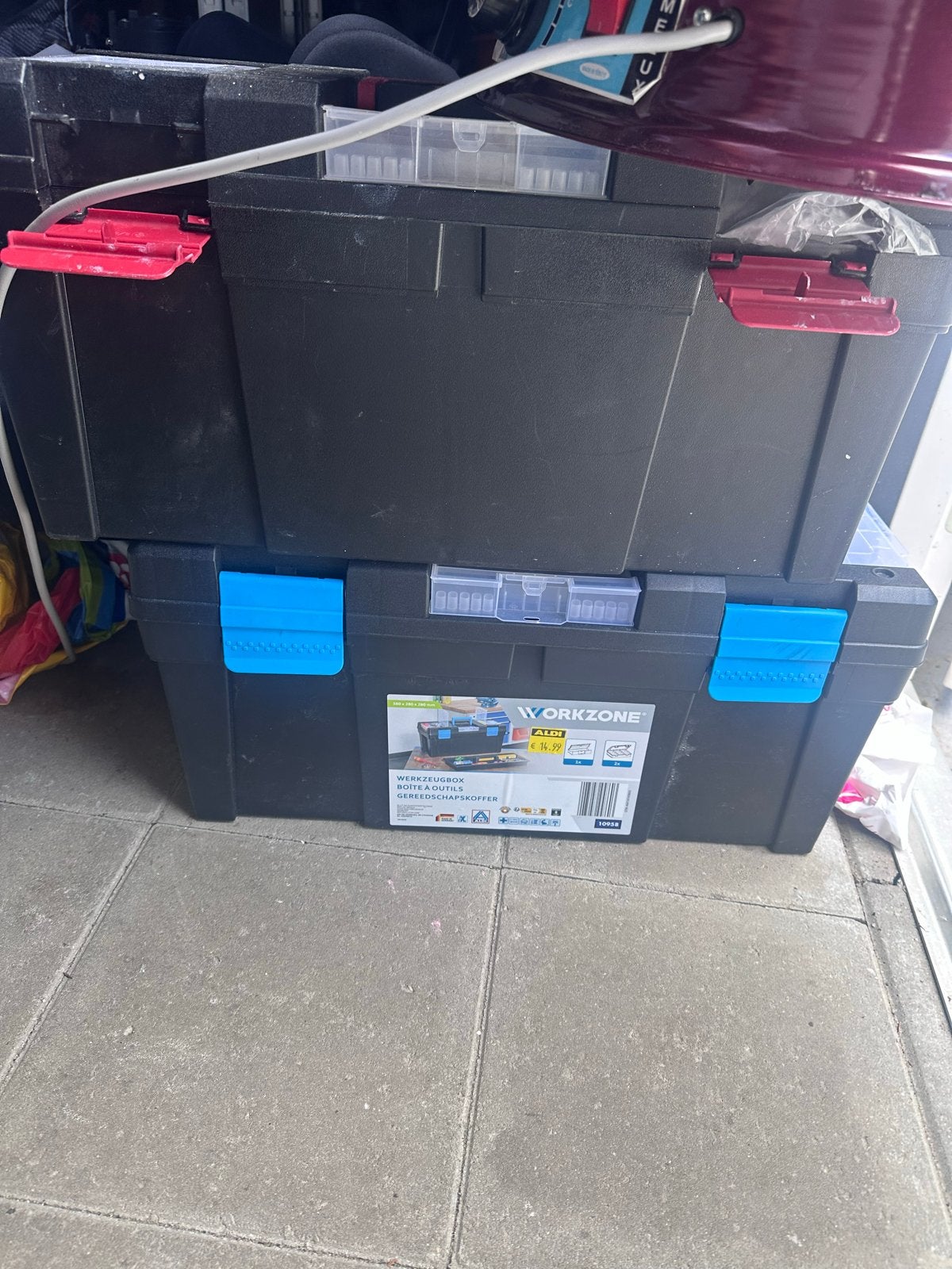 2x Werkzeugkoffer / Gereedschapskoffer, Ophalen of Verzenden, Zo goed als nieuw