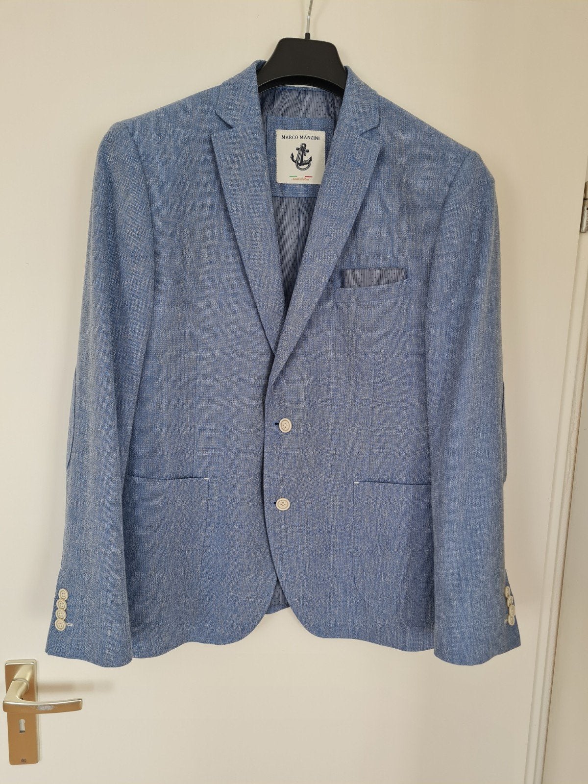 Stijlvol Marco Manzini Colbert - Maat 27 (L), Kleding | Heren, Kostuums en Colberts, Ophalen, Maat 52/54 (L), Blauw, Marco Manzini