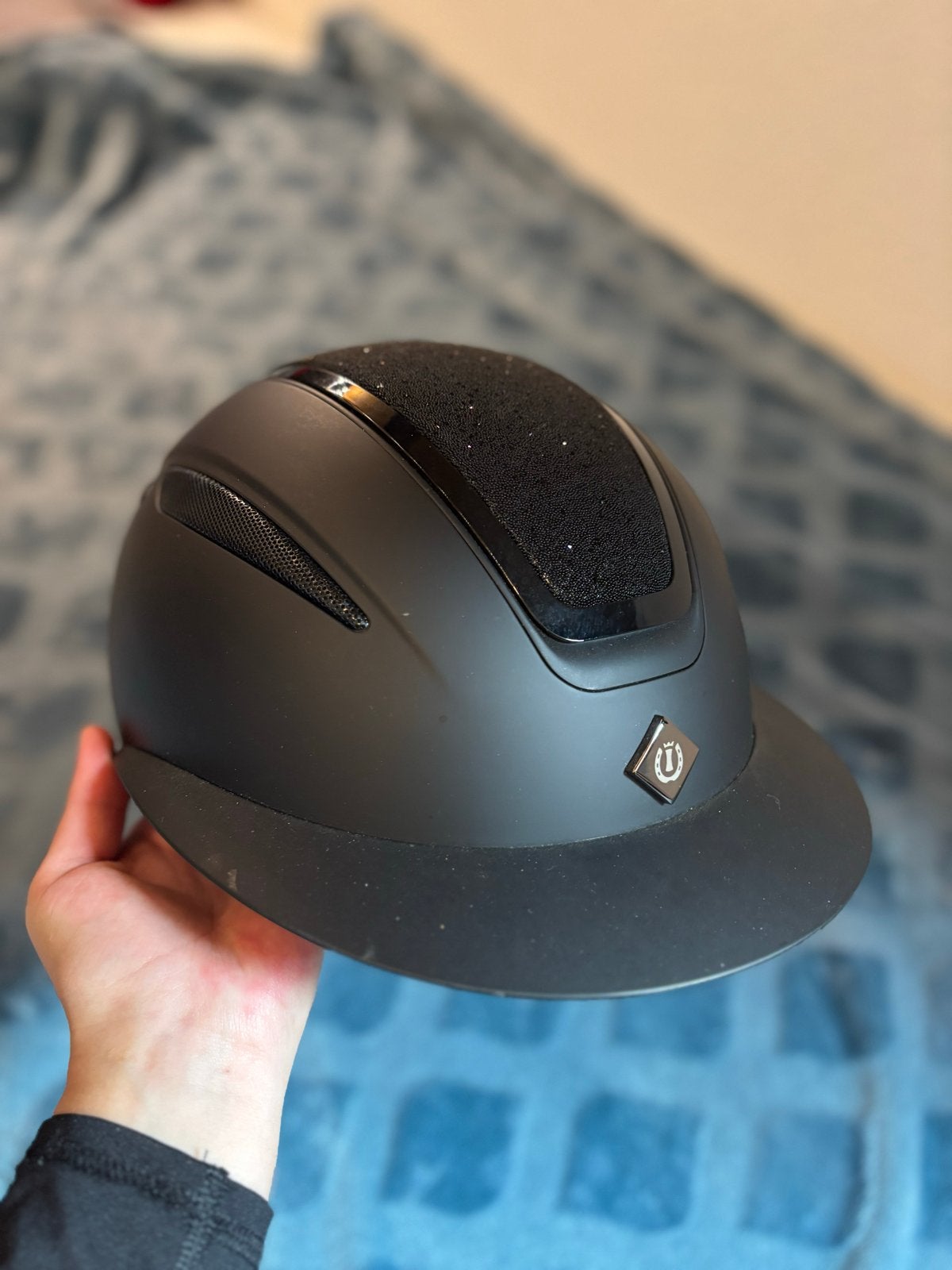 IMPERIAL RIDING CAP OLANIA DELUXE BIG VISOR, Dieren en Toebehoren, Ophalen of Verzenden, Zo goed als nieuw, Dressuur