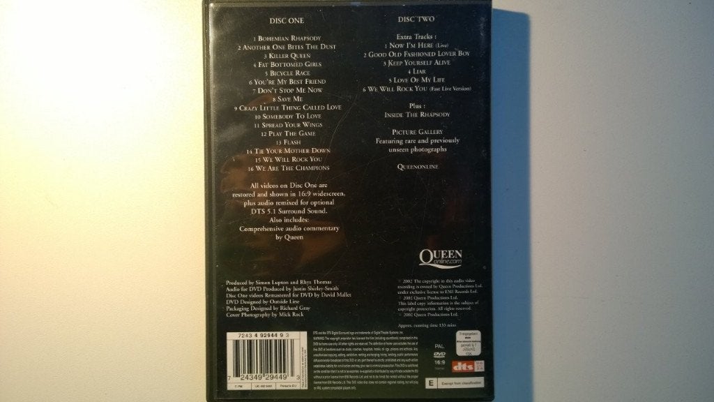 Queen - Greatest Video Hits 1 (2 DVD Box), Alle leeftijden, Ophalen of Verzenden, Zo goed als nieuw, Muziekvideo's