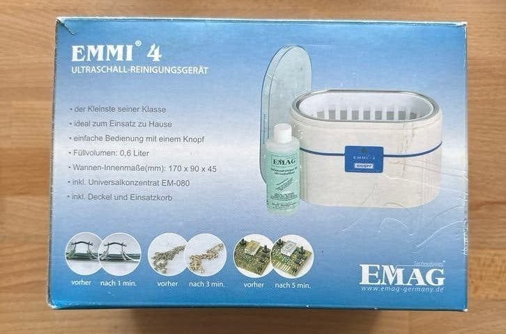 EMMI 4 Ultrasoonreiniger - Compact en Krachtig, Ophalen of Verzenden, Gebruikt